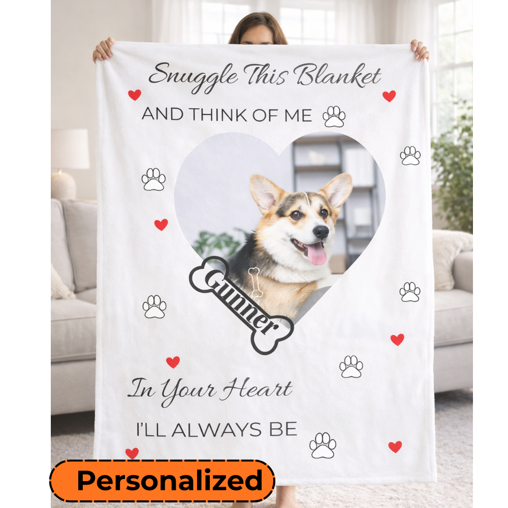 Keep Their Memory Close Forever Custom Dog Memorial Blanket
