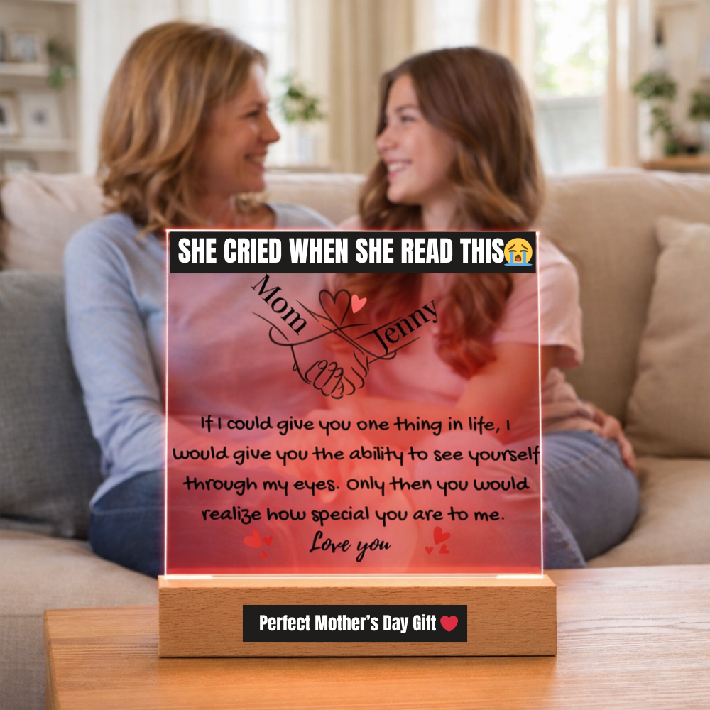 To My Daughter- You Mean Everything  To Me Light-Up Plaque