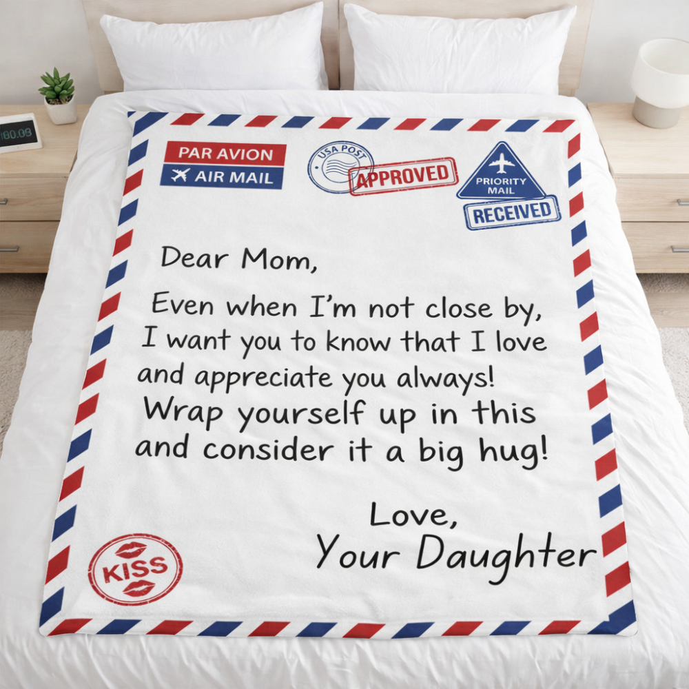 My Mom Cozy Personalized Blanket  From Daughter/Son
