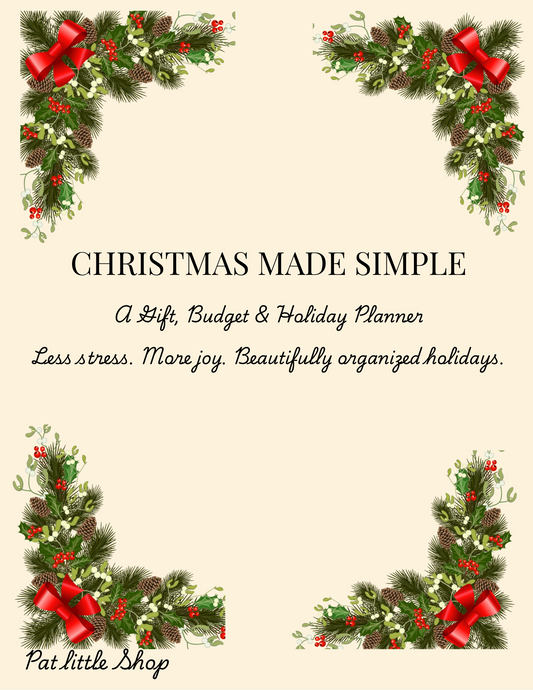 Christmas Made Simple — A Gift, Budget & Holiday Planner