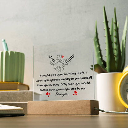 To My Daughter- You Mean Everything  To Me Light-Up Plaque