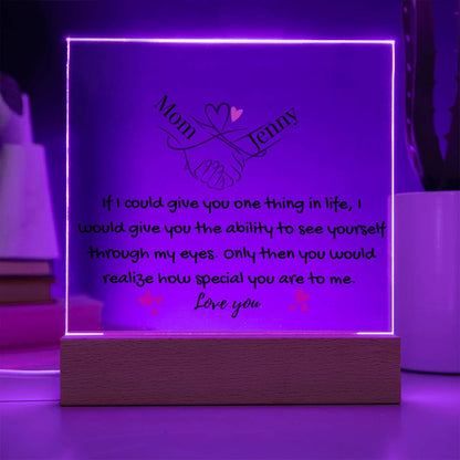 To My Daughter- You Mean Everything  To Me Light-Up Plaque
