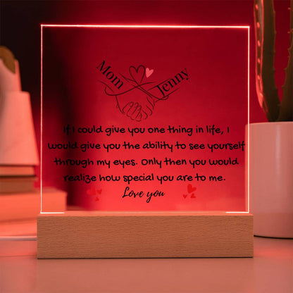 To My Daughter- You Mean Everything  To Me Light-Up Plaque