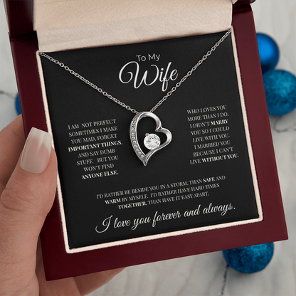 To My Wife | Forever and Always | Forever Love Necklace