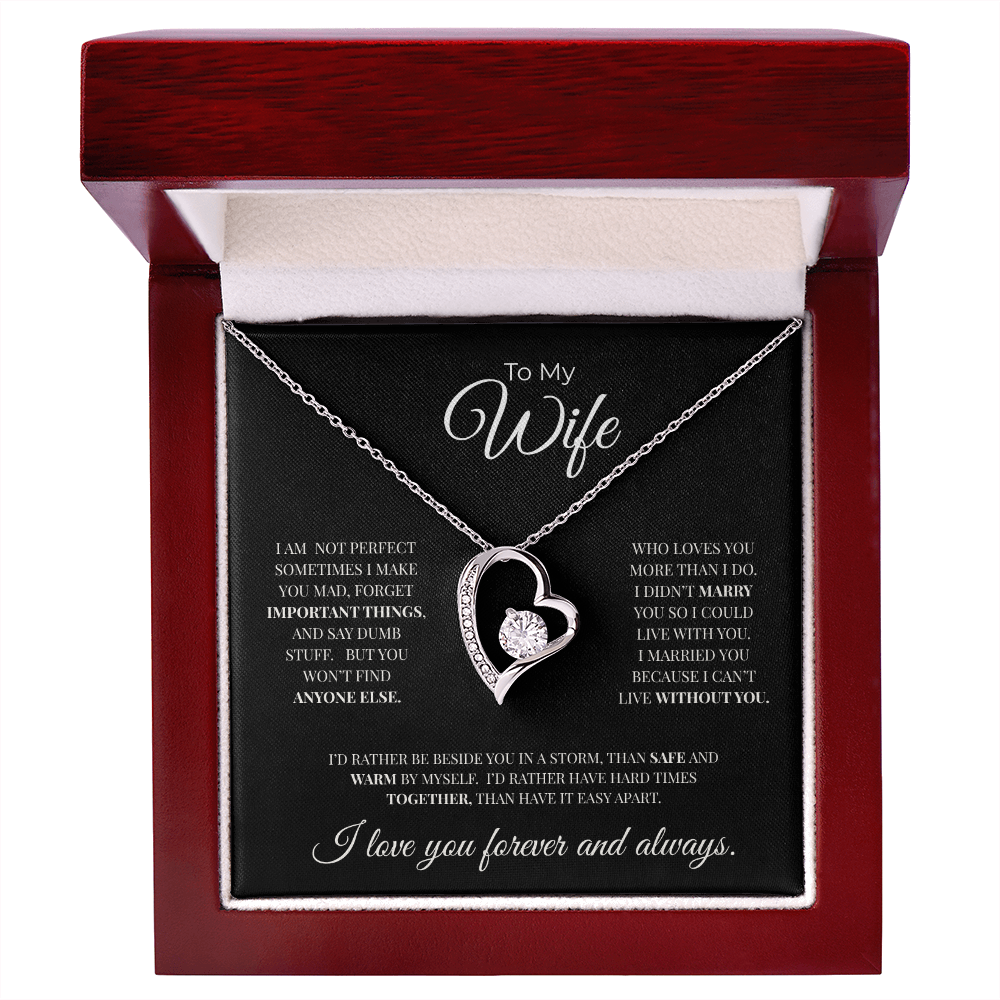 To My Wife | Forever and Always | Forever Love Necklace
