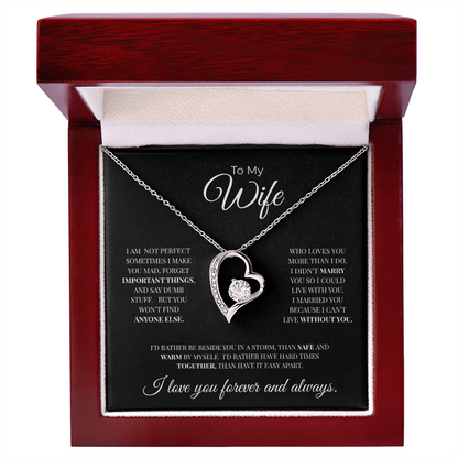 To My Wife | Forever and Always | Forever Love Necklace