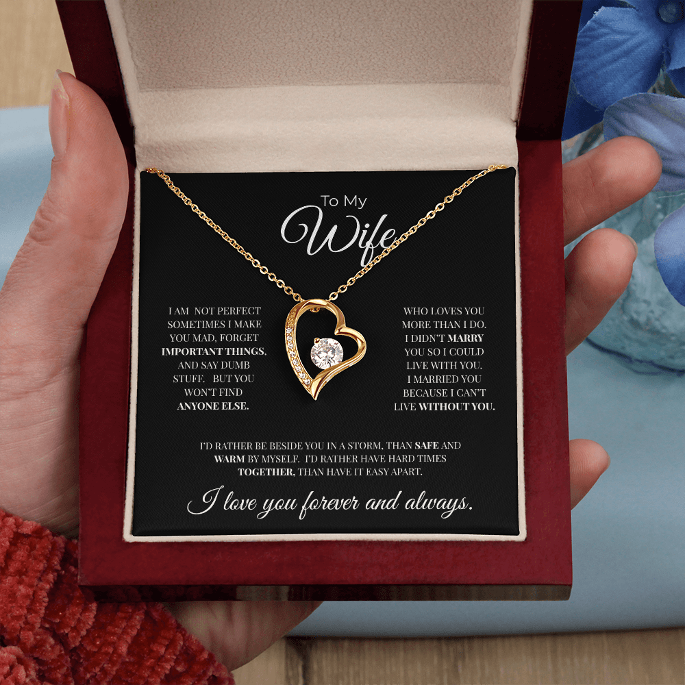 To My Wife | Forever and Always | Forever Love Necklace