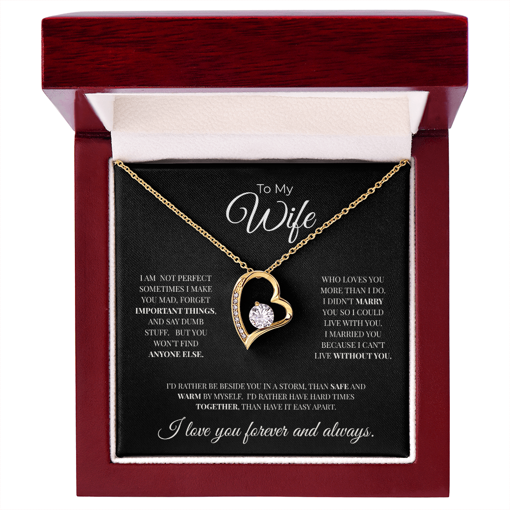 To My Wife | Forever and Always | Forever Love Necklace