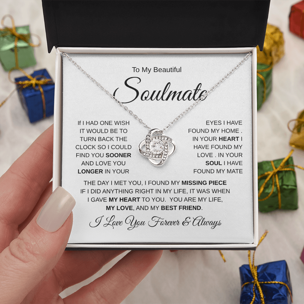 To My Beautiful Soulmate| The Day I Met You (Love Knot Necklace)