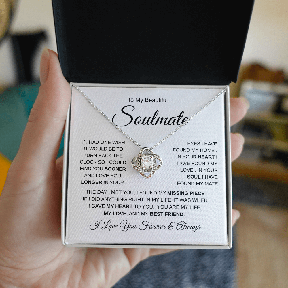 To My Beautiful Soulmate| The Day I Met You (Love Knot Necklace)