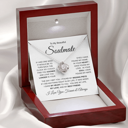 To My Beautiful Soulmate| The Day I Met You (Love Knot Necklace)