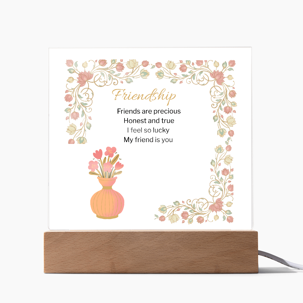 Friendship acrylic Plaque-Gift For Friend