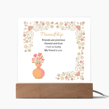 Friendship acrylic Plaque-Gift For Friend