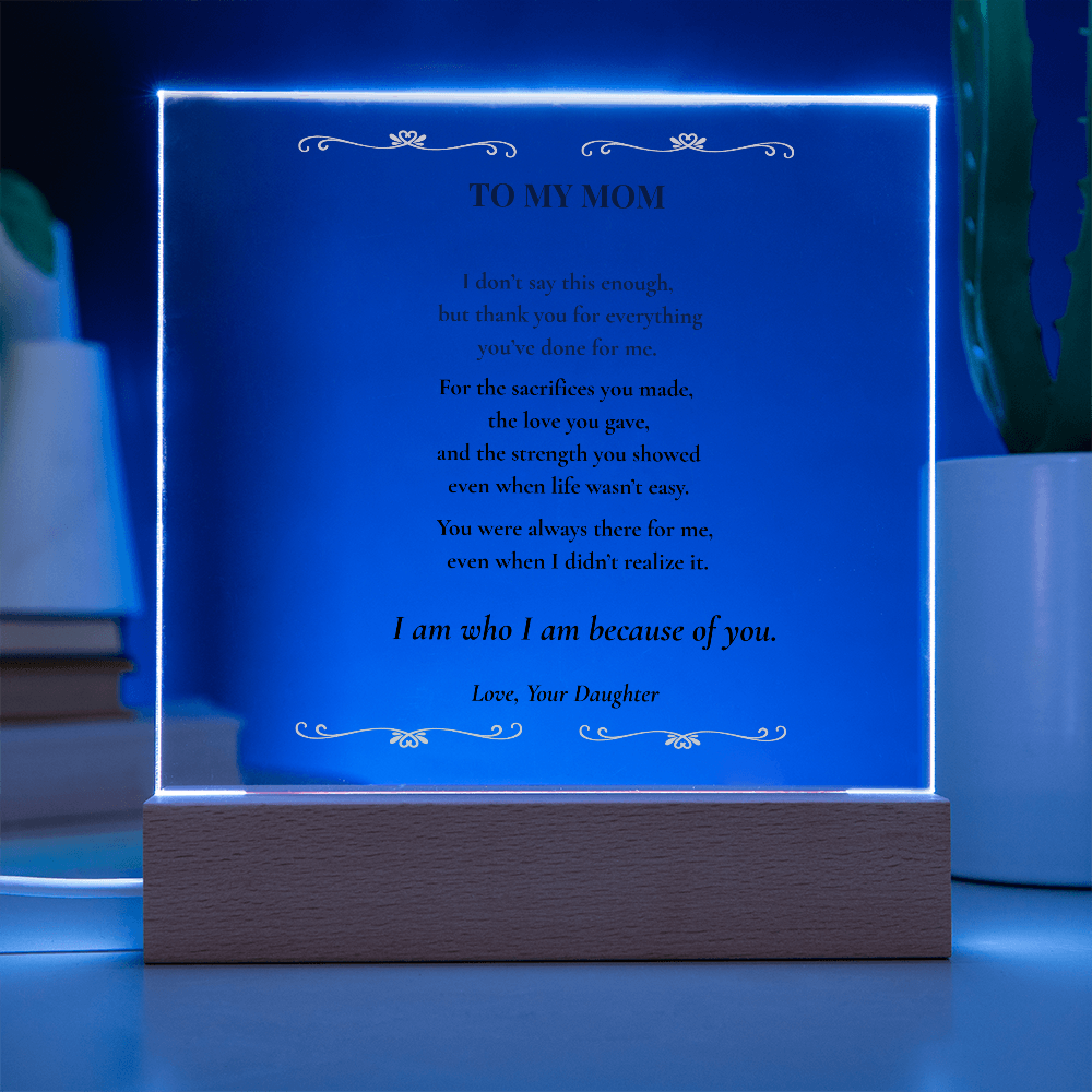 Mom Plaque