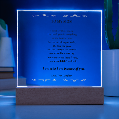 Mom Plaque