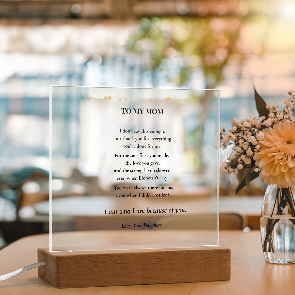 Mom Plaque
