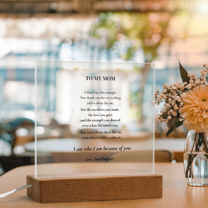 Mom Plaque