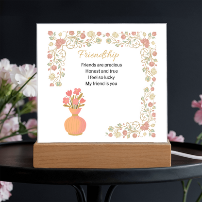 Friendship acrylic Plaque-Gift For Friend