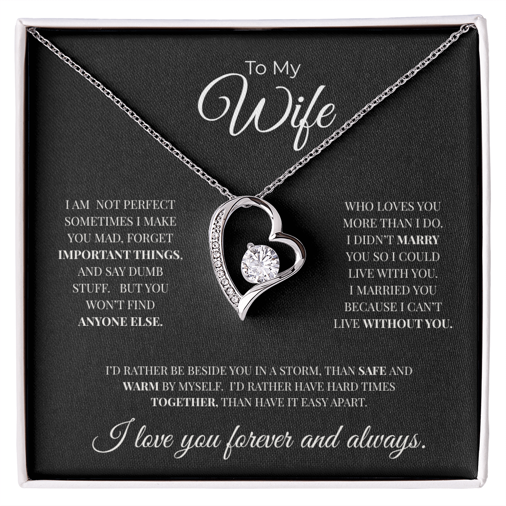 To My Wife | Forever and Always | Forever Love Necklace