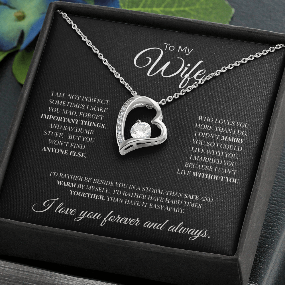 To My Wife | Forever and Always | Forever Love Necklace