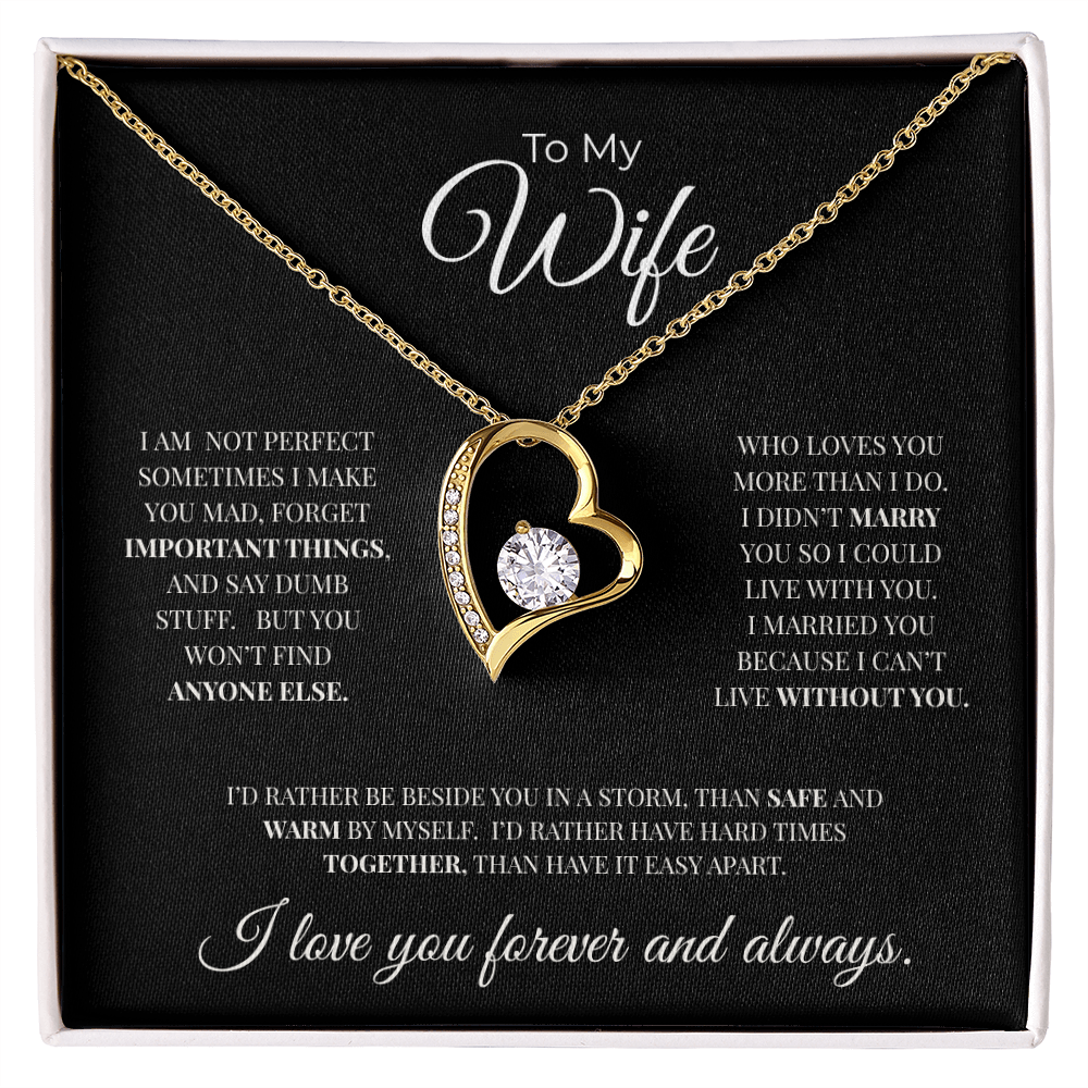 To My Wife | Forever and Always | Forever Love Necklace
