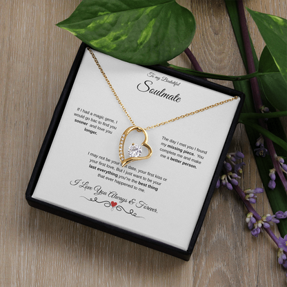 To My Beautiful Soulmate! Forever Love Necklace
