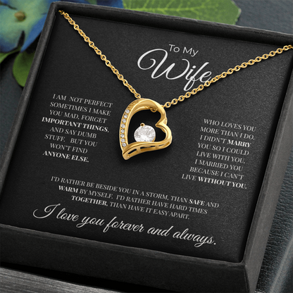 To My Wife | Forever and Always | Forever Love Necklace