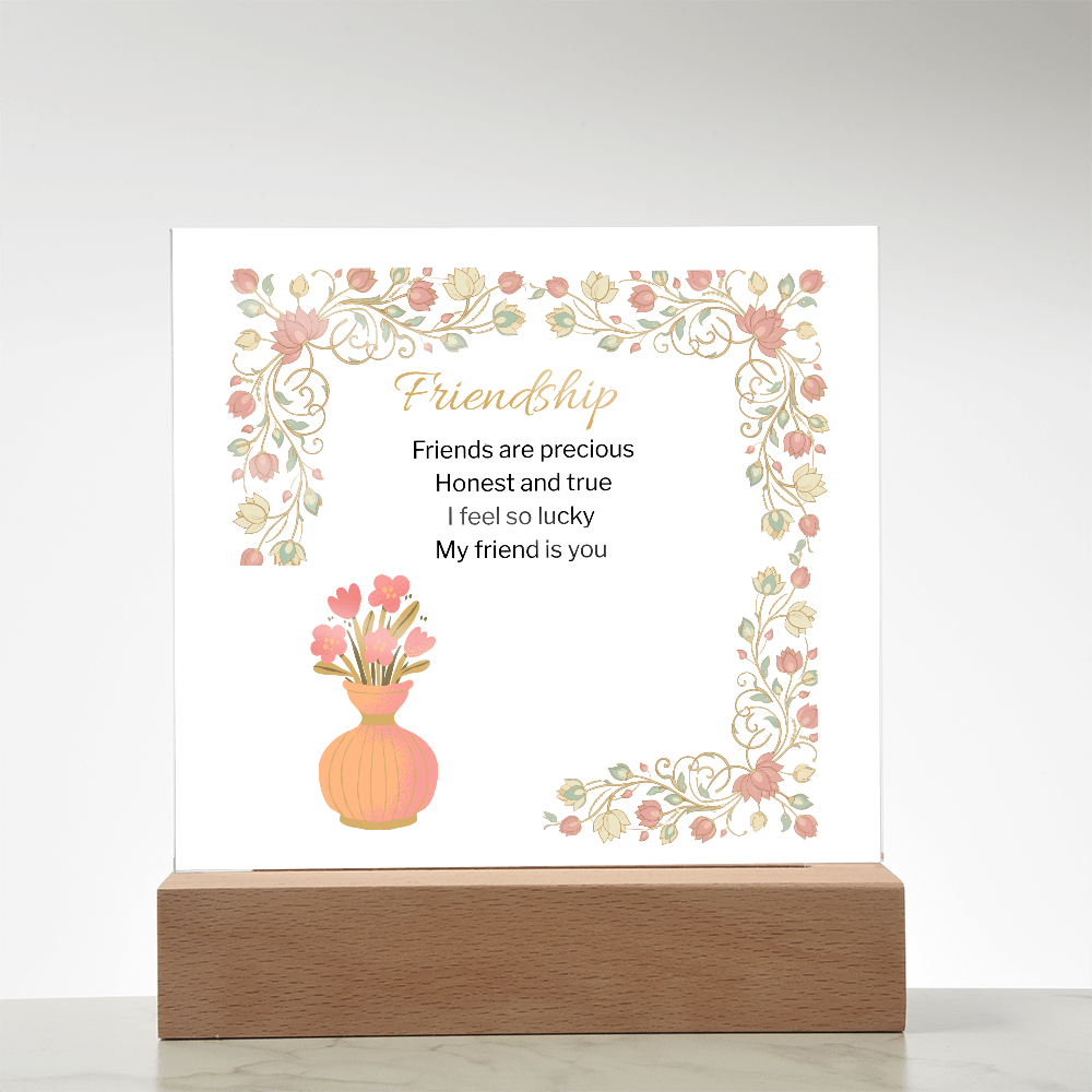 Friendship acrylic Plaque-Gift For Friend