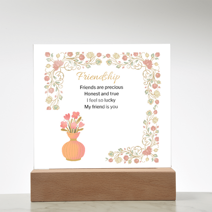 Friendship acrylic Plaque-Gift For Friend