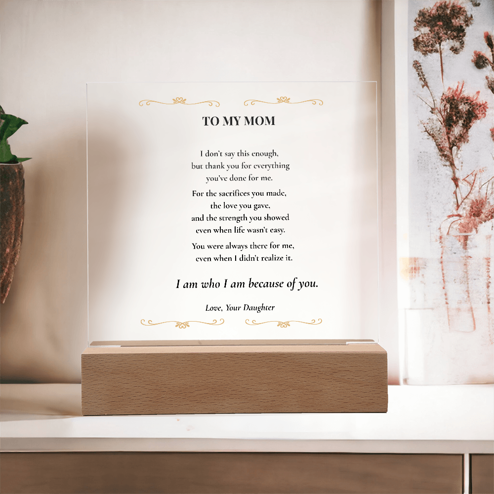 Mom Plaque