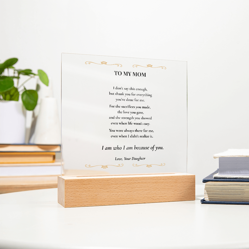 Mom Plaque