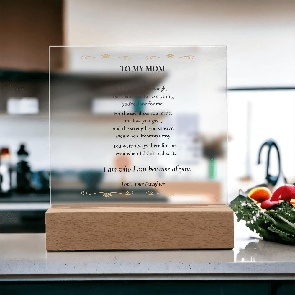 Mom Plaque
