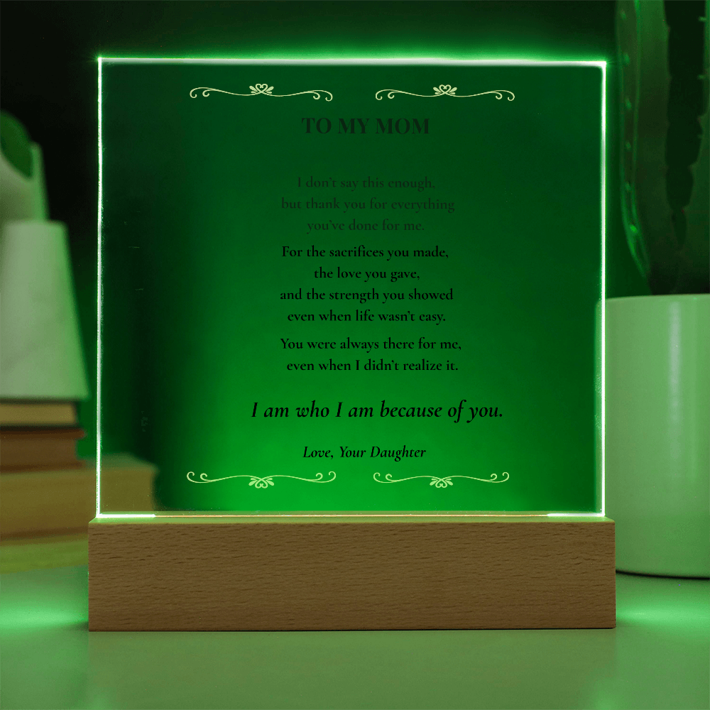 Mom Plaque