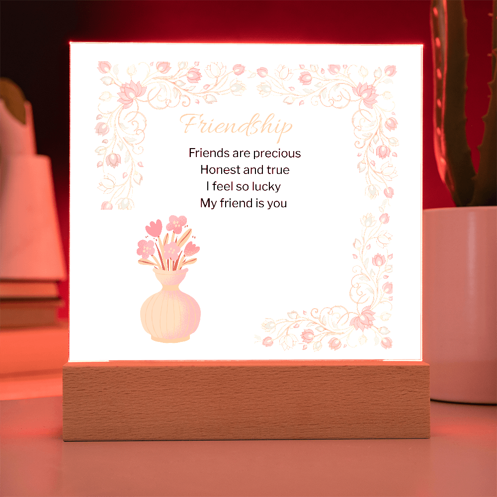 Friendship acrylic Plaque-Gift For Friend