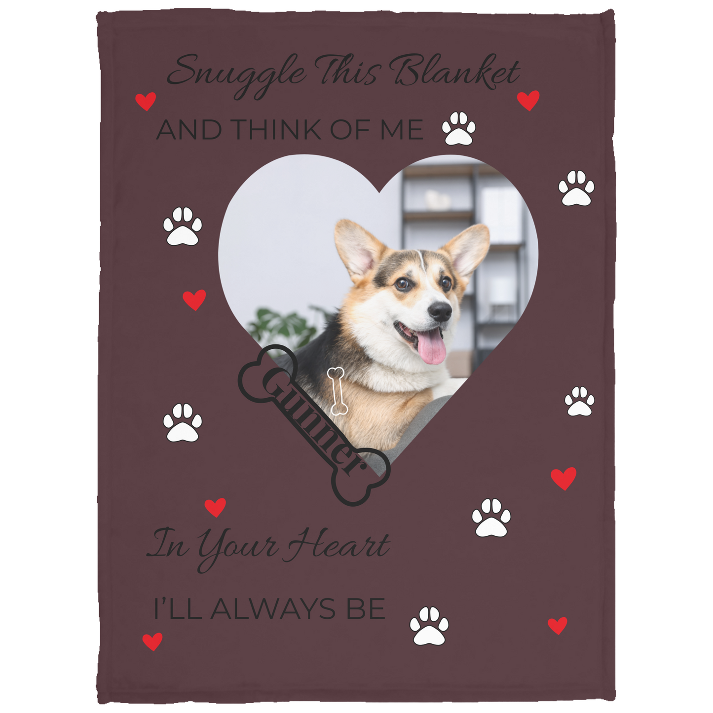 Keep Their Memory Close Forever Custom Dog Memorial Blanket