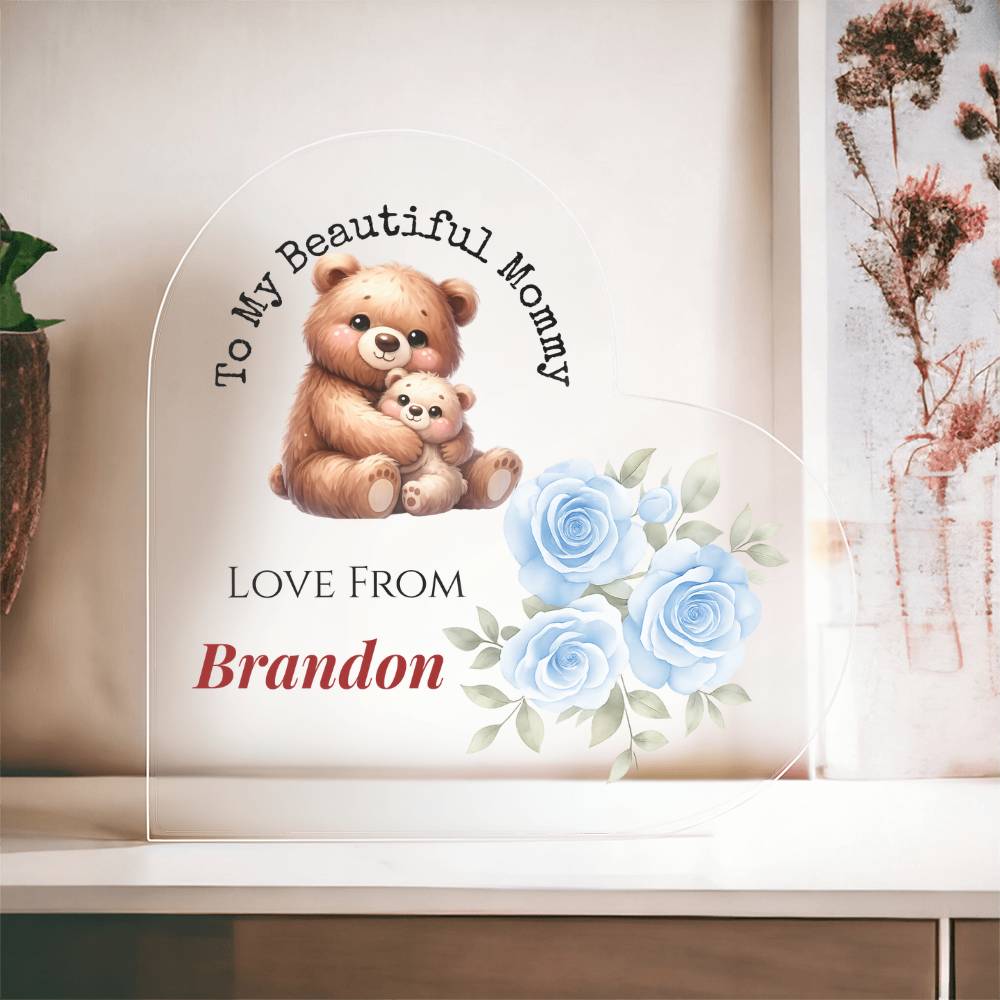Mommy Heart  Plaque