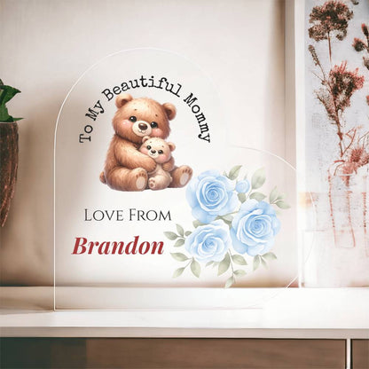 Mommy Heart  Plaque