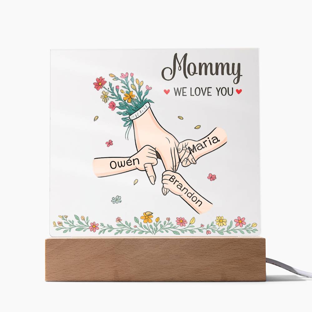 Personalized Mommy Plaque, "Personalize With Your Kids' Name "
