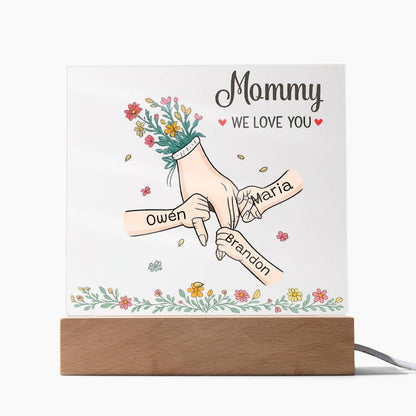 Personalized Mommy Plaque, "Personalize With Your Kids' Name "
