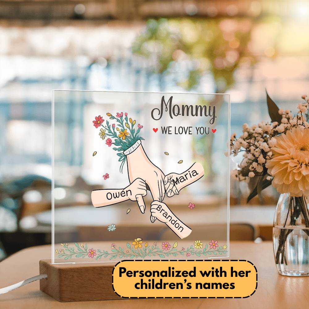 Personalized Mommy Plaque, "Personalize With Your Kids' Name "