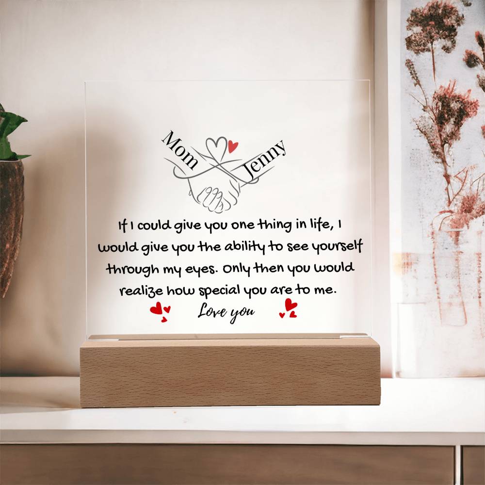 To My Daughter- You Mean Everything  To Me Light-Up Plaque