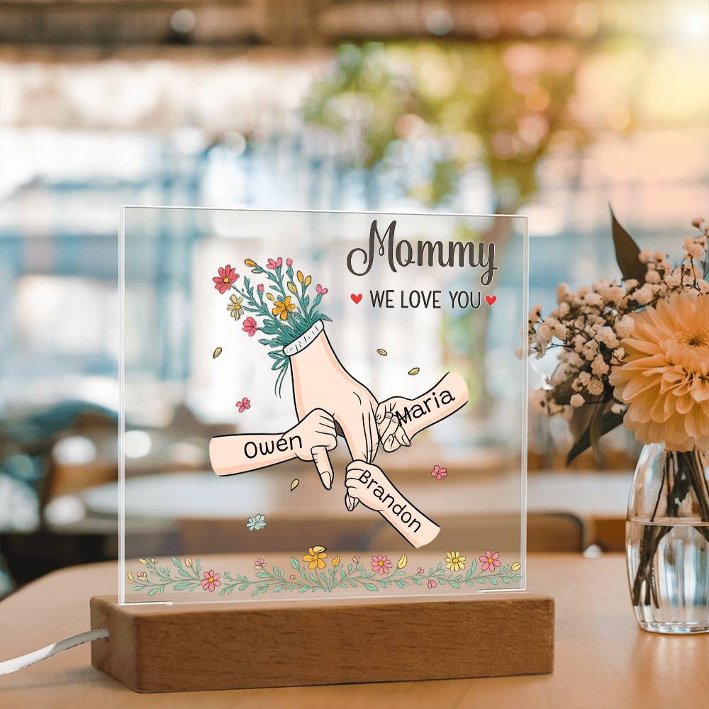 Personalized Mommy Plaque, "Personalize With Your Kids' Name "
