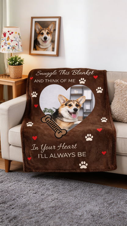 Keep Their Memory Close Forever Custom Dog Memorial Blanket